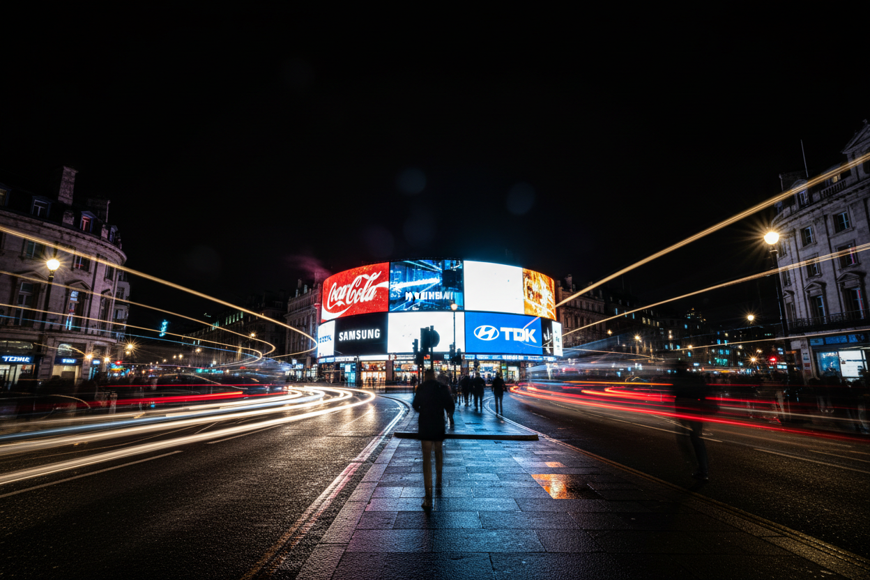 Piccadilly Circus Night Hero